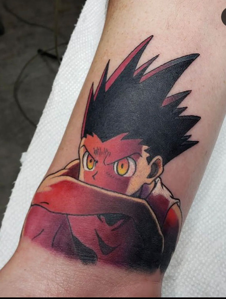 Anime tattoo by Cody Maestas | H&H Nashville tattoo artist