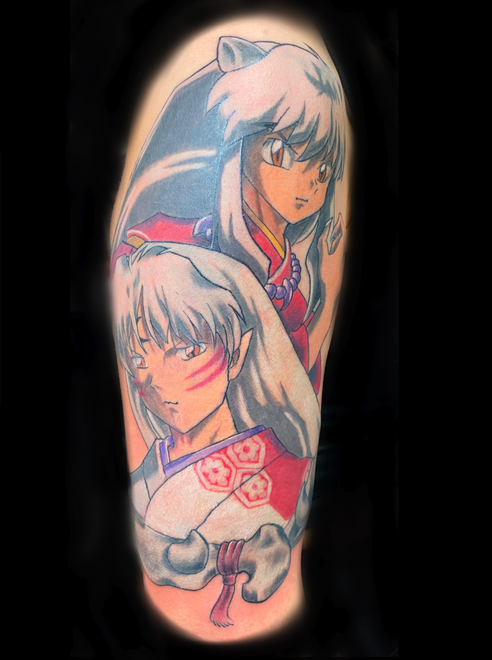 Inuyasha by Christopher Alcerro at Gold Dust Tattoos in lower  GreenvilleDallas  rtattoos
