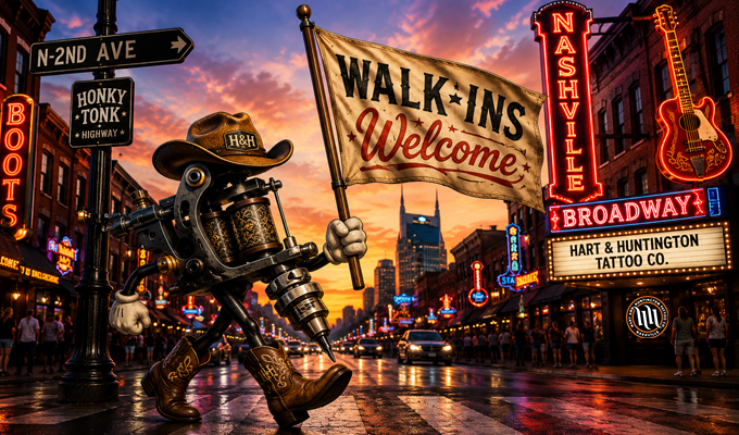 Walk in tattoos nashville hart and huntington tattoo