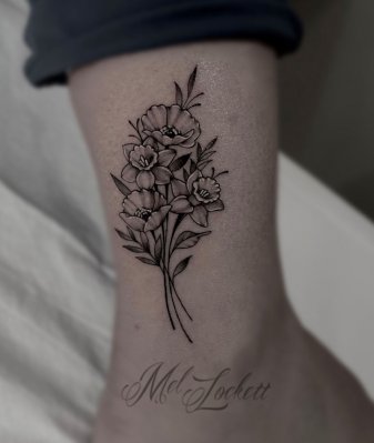 Healed Columbine by Chuck Day TattooNOW