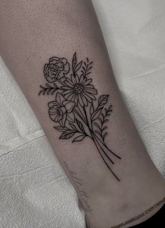 Flower tattoos | Hart & Huntington Tattoo Co. Nashville