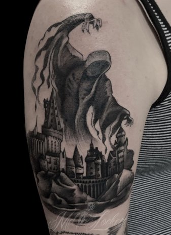40 Dementor Tattoo Designs For Men  Harry Potter Ink Ideas
