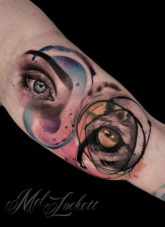 Swirly Blue Eye Tattoo Design – Tattoos Wizard Designs