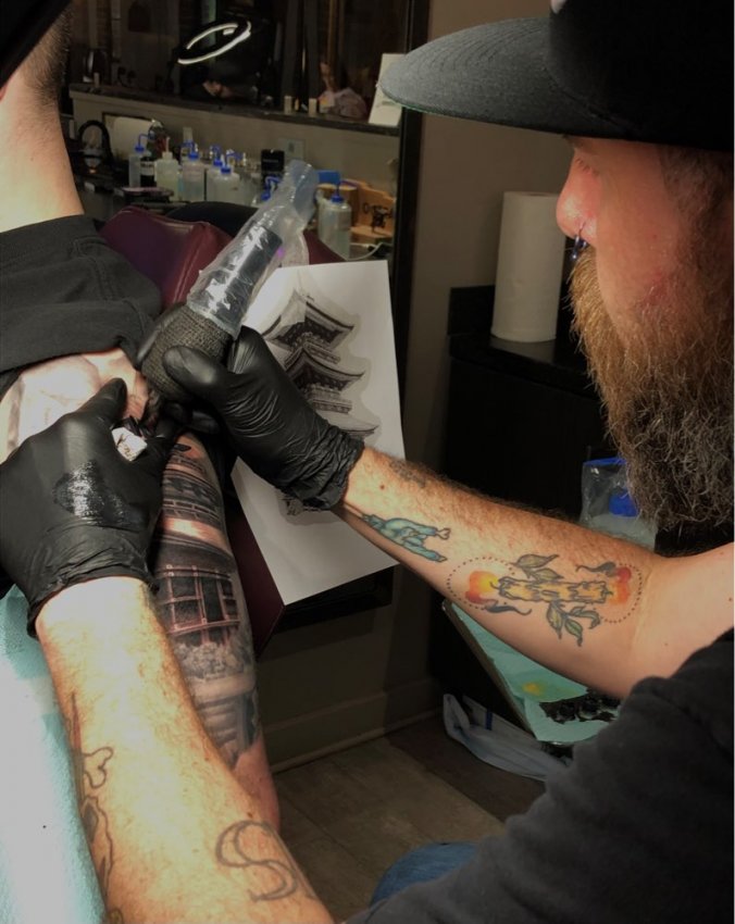 Hart & Huntington tattoo artist Doug McGrath