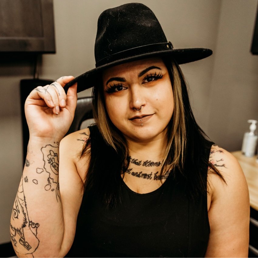Tattoo artist Kat Olsen