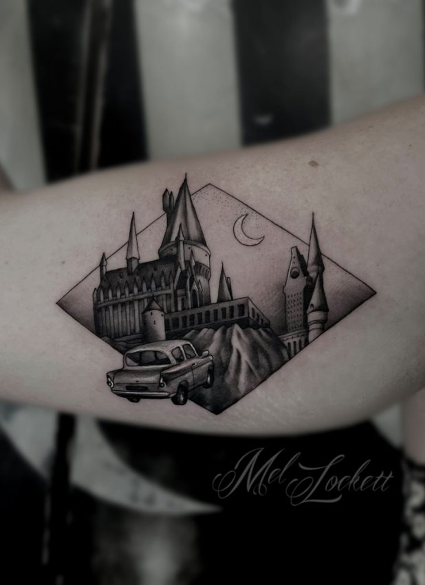 Hogwarts tattoo for Kiersten