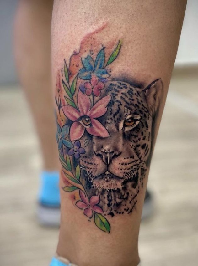 टेम्पररी टट्टूवाला Full Hand Band Lion Animal Tattoo with Flower Waterproof  Temporary Body Tattoo - Price in India, Buy टेम्पररी टट्टूवाला Full Hand  Band Lion Animal Tattoo with Flower Waterproof Temporary Body