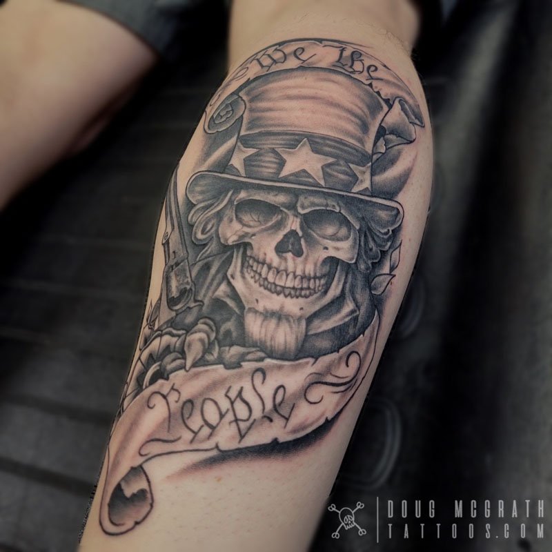 Revolutionary skeleton soldier tattoo  Revolution tattoo Soldier tattoo  Tattoos