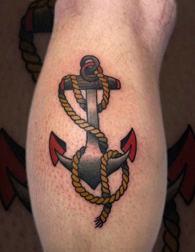 american traditional tattoos anchor