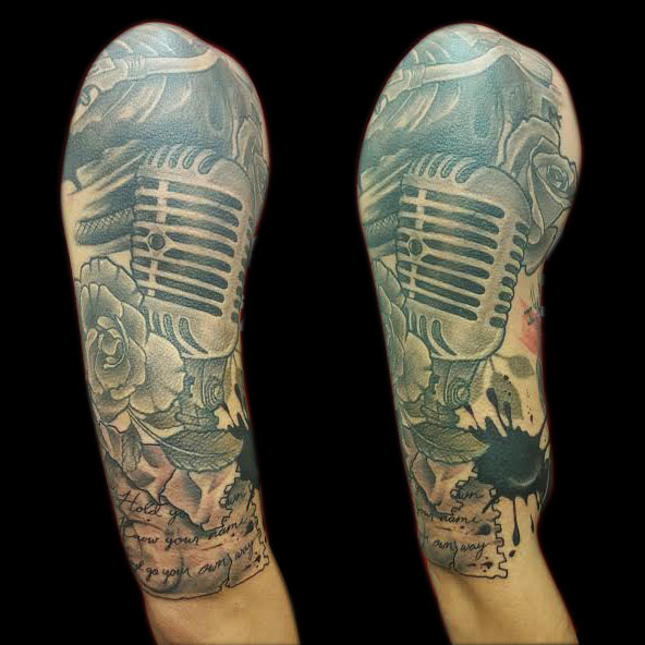 3-D tattoo by Doc at Skinsations in Jefferson City Tennessee.  Tennessee  tattoo, Half sleeve tattoos designs, Half sleeve tattoo